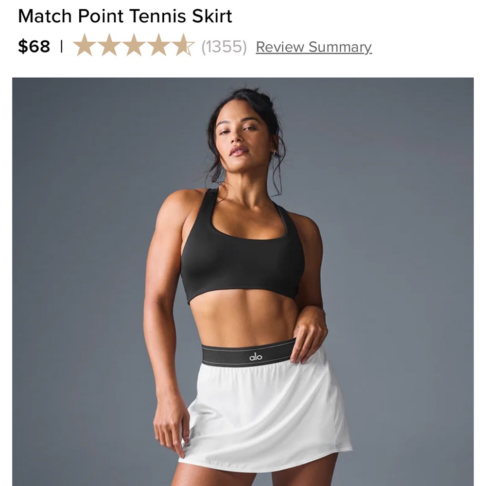 Alo Match Point Tennis Skirt